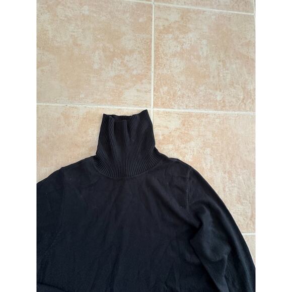 New! APT.9 Black dress sweater Turtle-neck Size M - Picture 5 of 6